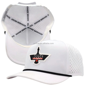 Gorras de Béisbol Personalizadas al por Mayor, de PVC y Goma, con Perforaciones Láser, Ajustables con Cierre a Presión, para Playa, Natación y Deportes - Product Image 2