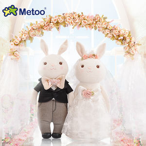 Jouets en peluche lapin Metoo Tiramitu, lapin de mariage personnalisé en robe de mariée pour mariage ou Saint-<span class=keywords><strong>Valentin</strong></span> - Product Image 1