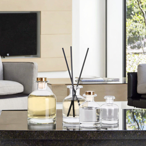 Yongshine Ysa P-3 150ml sang trọng hương thơm khuếch tán chai thủy tinh rõ ràng Vòng rỗng nhà mùi hương với axit Etch nắp vặn niêm phong - Product Image 3