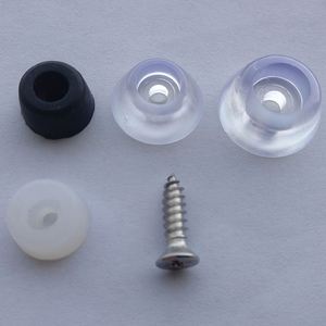 Ventes en gros de pieds en caoutchouc de silicone PVC transparents, noirs et blancs personnalisés - Product Image 4