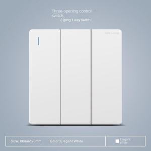 Household British Standard 2-Gang Touch Panel PC Material <b>Wall</b> <b>Switch</b> for Home & Hotel Use - Product Image 3