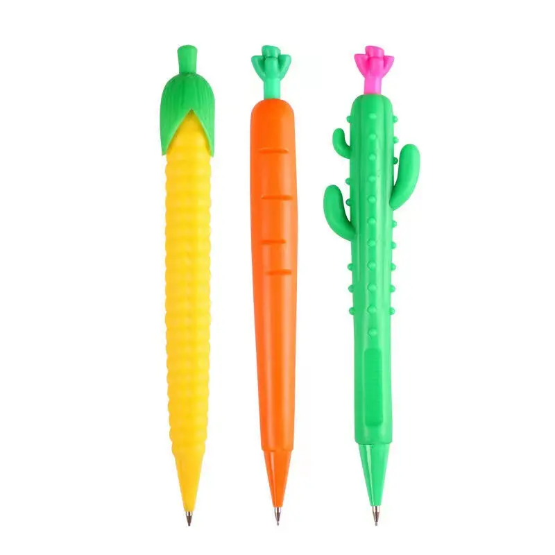 Wortel Cactus Maïs Schattige Unieke Speciale Vorm Automatische Potlood 0.5/0.7Mm Actieve Potlood Cartoon Zachte Lijm Pen Pers Pen