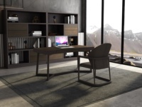 Table d'étude simple en bois minimalisme design italien
