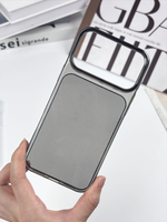 Coque de téléphone antichoc PC Street Fashion avec protection d'écran, sensation originale de la machine, couleur orange, pour 17 Pro/17 Promax/16 Promax/15/14