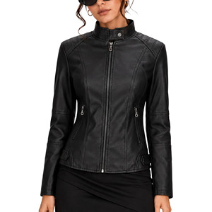 Nouvelle Veste Polaire Femme en Cuir Véritable Imprimé Peau de Serpent, Design Classique, Écologique et Imperméable, Haute Qualité, Collection Automne 2026 - Product Image 6