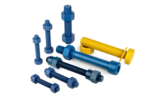 Yüksek kaliteli ASTM A193 <span class=keywords><strong>B7</strong></span> ASTM A194 2H PTFE kaplı saplama cıvata yağ ve gaz için iki ağır altıgen somun ile - Product Image 6