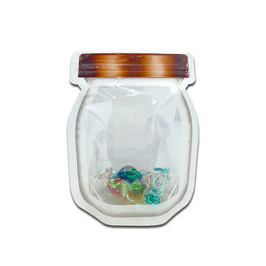 ถุงยืนพลาสติกรูปทรงพิเศษพิมพ์ลายได้ตามต้องการมีซิปบรรจุลูกอมลูกอม - Product Image 3