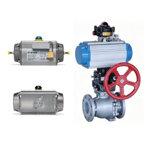 Válvula de Bola Tipo O de Plástico Revestido Wuzhong G4100 Equipada con Actuador para Tuberías Industriales en Condiciones de Trabajo - Product Image 4