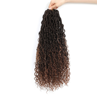 Extensions de cheveux synthétiques tressées au crochet pour femmes, 24 mèches/paquet, vente en gros, style River Locs, à prix réduit et très demandées