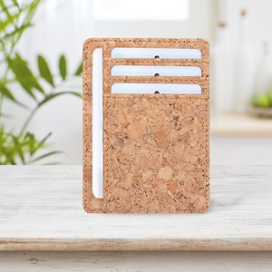 Wholesale Designer ID Card Holders Super Lightweight Portable Business Cork Bulk Accessory - Product Image 3
