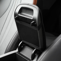 Couverture d'accoudoir de console auto en cuir et éponge HD, coussin de console centrale perforé à double sangle, pour BMW Toyota Honda