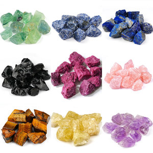 Piedra natural en bruto de 7 Chakras al por mayor, piedras preciosas en bruto curativas irregulares, piedra de cristal de cuarzo rosa - Product Image 2