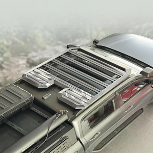 Barre de toit universelle en alliage d'aluminium pour voiture, capacité de charge lourde de 100 kg, plateforme de toit pour camionnette avec installation par boulons, 1,4 m x 1,25 m - Product Image 1