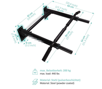 ONESTARSPORTS Barre de traction murale et de porte portable pour la maison, Barre de traction portable pour porte
