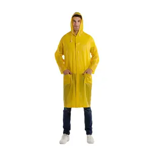 创意情侣成人雨衣彩色透明雨衣pvc涂层长款一体式雨衣男女塑料雨披
