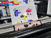 Mesin Cetak Plastik Flexo Otomatis 4 Warna untuk Tas Belanja Plastik