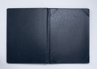 Titulaire de certificat de graduation en cuir PU rembourré noir de 8.5*11 pouces pour diplôme, dossier de couverture de certificat de diplôme en cuir A4