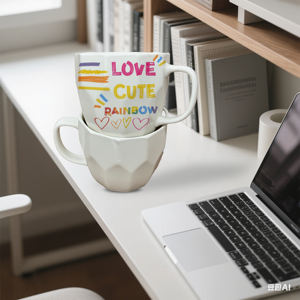 Pinte su propio juego de tazas de cerámica, tazas reutilizables a prueba de fugas, lavavajillas, microondas, diseño seguro, <span class=keywords><strong>Kit</strong></span> de pintura de cerámica para principiantes - Product Image 4