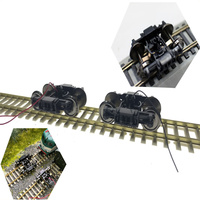Châssis universel de voiture de train à l'échelle 1/87 HO accessoires intégrés modèle de voiture bogie pour Trainr
