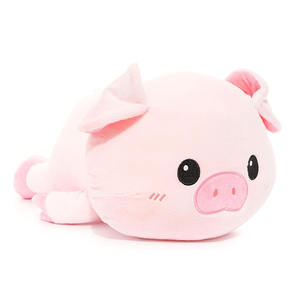 8519 Peluche Kawaii a Forma di Maiale con Occhi Grandi, Giocattoli Imbottiti per Bambini, Bambole Abbracciabili per Dormire, Peluche Pesante a Forma di Maiale - Product Image 1