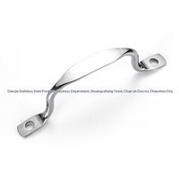 Poignée de couvercle de casserole en acier inoxydable avec bouton en plastique et design à oreilles, accessoire de cuisine, modèle 004, origine Chaozhou