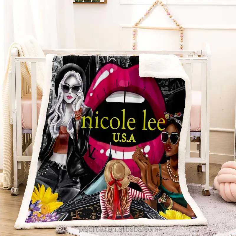 Amazon Top verkaufen Nicole Lee für weiche Decke Luxus mode Frauen Magic Fuzzy Soft Cosy Warm Fleece Throw Blanket für Mädchen
