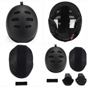 Casco de esquí XL transfronterizo ABS para monopatín y bicicleta de equilibrio, protección de seguridad, color sólido, a prueba de viento, cálido para exteriores, invierno, personalizado - Product Image 5