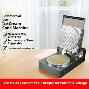 Machine professionnelle pour la fabrication de cornets de glace croustillants et de gaufres, et de rouleaux de crêpes - Product Image 2