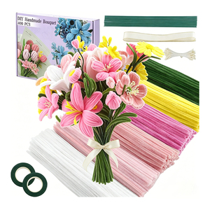 Premium Chenille Fuzzy <b>Wire</b> <b>Craft</b> Kit For DIY Educational Art Projects And Creative Fuzzy <b>Wire</b> Flower Decoration For Home - Product Image 5