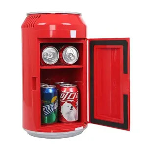 Venta caliente portátil con asa superior 6L mini refrigerador en forma de lata mini refrigerador