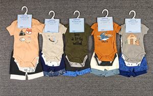 Oferta Especial Conjunto de Verano de Camiseta Corta y Pantalones para Niñas Lote de Ropa Barata para Bebés Mamelucos con Tirantes para Niños en Stock - Product Image 6