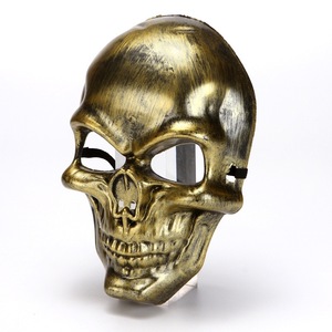<span class=keywords><strong>Masque</strong></span> d'Halloween Accessoires de spectacle d'horreur Masques effrayants <span class=keywords><strong>Masque</strong></span> de crâne effrayant Visage complet <span class=keywords><strong>Couleur</strong></span> argent <span class=keywords><strong>or</strong></span> - Product Image 2