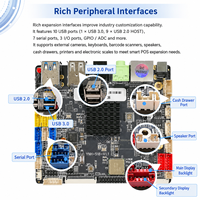 Placa Base con IA RK3568 1TOPS NPU 4K WiFi 6 5.4 para Equipos de Pesaje y Pago en Puntos de Venta Inteligentes
