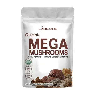 OEM Private Label Healthy Herbal Black Instant Mushroom Coffee Extract Powder Organic Lions Mane Mushroom Coffee