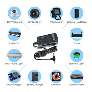 Адаптер питания 12 В 3 А, преобразователь переменного тока в постоянного тока 36 Вт, двойная вилка постоянного тока, источник питания для светодиодной полосы, маршрутизатора - Product Image 2