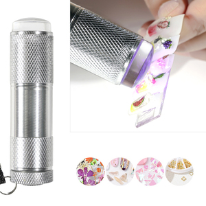 Đèn Pin <span class=keywords><strong>Mini</strong></span> 9 Hạt 7 Màu Đèn <span class=keywords><strong>Led</strong></span> Máy Nhuộm Móng Tay Đèn Uv Cho Móng Tay Với Con Dấu Thạch - Product Image 2