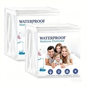 Protège-<span class=keywords><strong>matelas</strong></span> intégral 6 faces, imperméable, anti-punaises de lit et anti-acariens, housse de lit zippée tout autour - Product Image 1