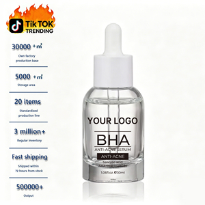 全新护肤精华液自有品牌 BHA 抗痘精华液 AHA+烟酰胺水杨酸保湿平衡控油净化毛孔面部精华液 - Product Image 2