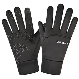 Оптовая продажа ветрозащитные теплые спортивные перчатки для занятий спортом на открытом воздухе для фитнеса тренировок с сенсорным экраном перчатки для верховой езды для мужчин