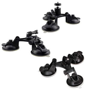 Support de fixation à ventouse triple pour caméra d'<span class=keywords><strong>action</strong></span> sur pare-brise de voiture pour GoPro Hero 13 12 Insta360 X5 X4 DJI <span class=keywords><strong>Action</strong></span> 6 5Pro 4 3 - Product Image 4