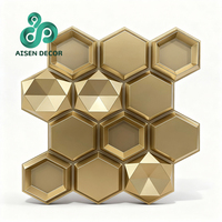 Paneles de Pared 3D de PVC Fáciles de Limpiar AISEN, Decoración de Interiores, Revestimiento de Pared 3D para Dormitorio, Escuela, Cocina, Salón, Hotel, Impermeable