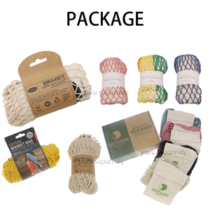 Borse Tote Riutilizzabili in Cotone a Rete con Manici Lunghi, Personalizzabili con Logo, Colorate con Gradiente Arcobaleno, per la Spesa e la Spiaggia - Product Image 5