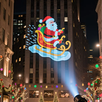 Grande Vente Projecteur LED Extérieur Étanche de Noël avec Lumière Laser Gobo Rotative, Logo/Motif Personnalisé pour Éclairage Publicitaire