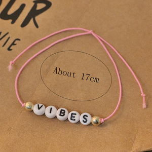Bracelet d'<span class=keywords><strong>amitié</strong></span> ajustable en corde de caoutchouc arc-en-ciel tressé à la main, personnalisé et tendance, collection très prisée - Product Image 2