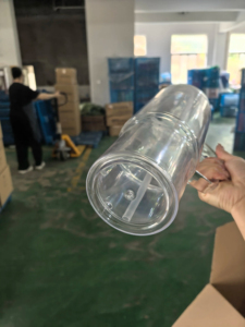 40oz Acrylic Double Wall <b>Reusable</b> BPA-Free Travel Mugs with Lids & <b>Straws</b> for Juice Milk Smoothie Soda with Hole - Product Image 5