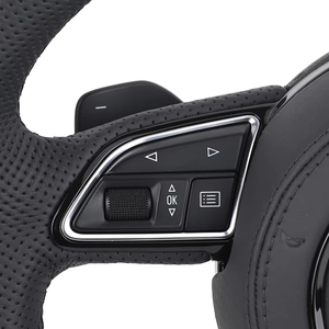 พวงมาลัยสปอร์ตหนังครึ่งวงสำหรับ <span class=keywords><strong>A3</strong></span>/A4/A5/A6/C7/C8/Q3/Q5/Q7/B8 A8รุ่น <span class=keywords><strong>RS</strong></span> สไตล์ออกแบบได้ตามที่ต้องการ - Product Image 3