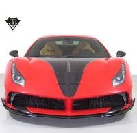 Kit carrosserie large en fibre de carbone humide (FRP) pour Ferrari 488 GTB Spider : pare-chocs, capot et spoiler – Amélioration pour 488 GTB Spider