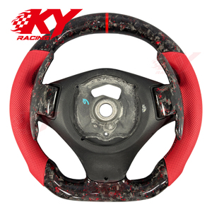Volant personnalisé en cuir et fibre de carbone avec LED et indicateur de régime pour BMW Série E E87 E90 E91 E92 E93 M3 Série 3 320i 325i 328i 330i 335i - Product Image 3