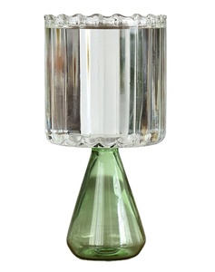 Panique achat <span class=keywords><strong>gobelet</strong></span> en verre crêpe <span class=keywords><strong>gobelet</strong></span> de fête Plastique personnalisé bleu vert gobelets en cristal - Product Image 1