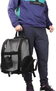 Mẫu Miễn Phí Ba Lô Sang Trọng Mang Đi Du Lịch Cho Thú Cưng Với Hai Bánh Xe Màu Đen Được Hầu Hết Các Hãng Hàng Không Phê Duyệt - Product Image 5